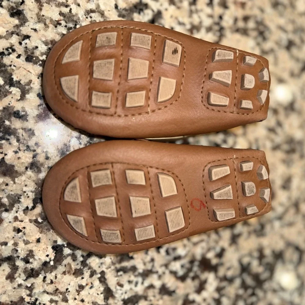Mili Sport Kids Brown Loafers Crib Shoes 9-12 months 5
